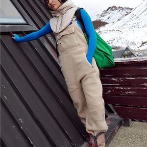 FP Movement by Free People Tan Overalls